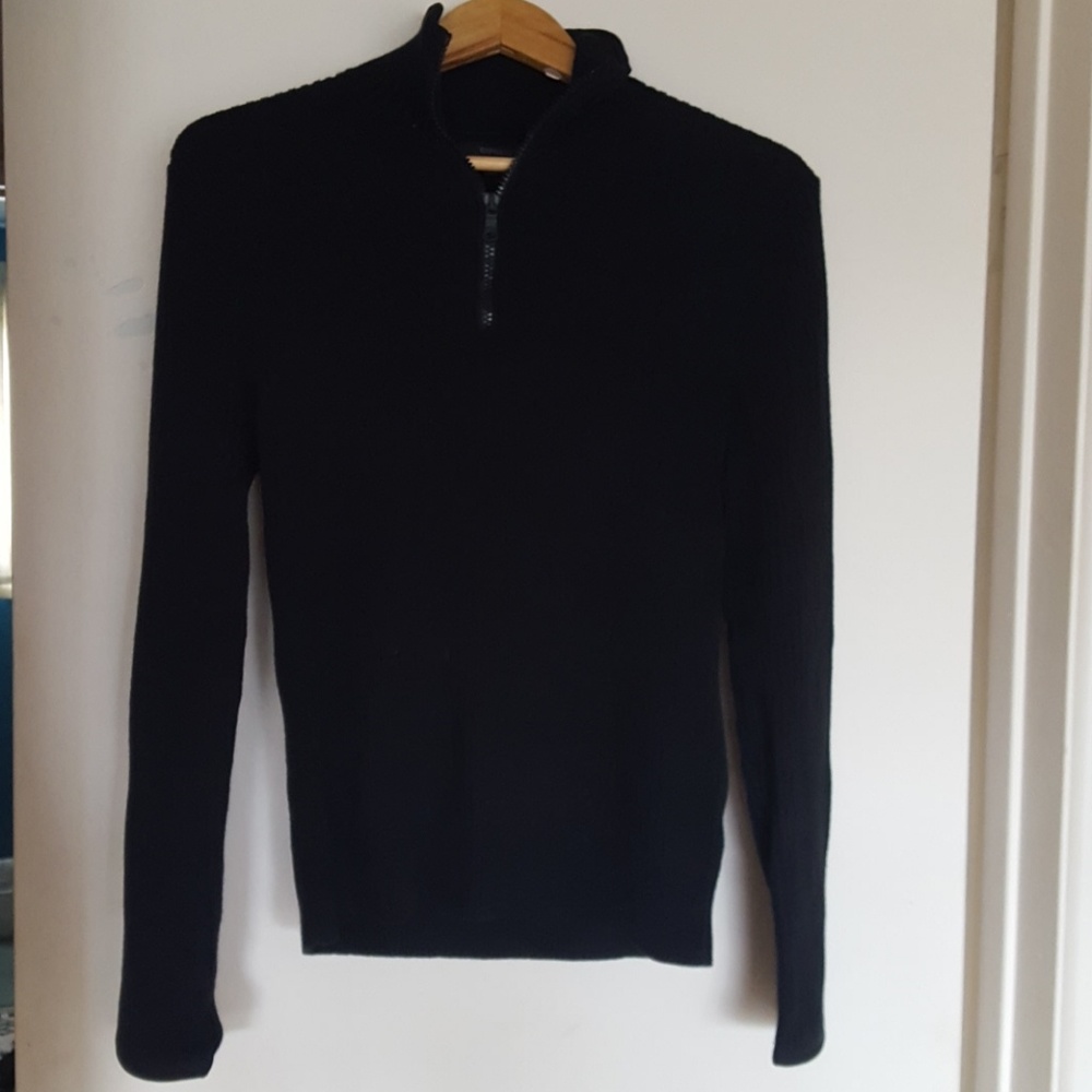 Express black zip up sweater.